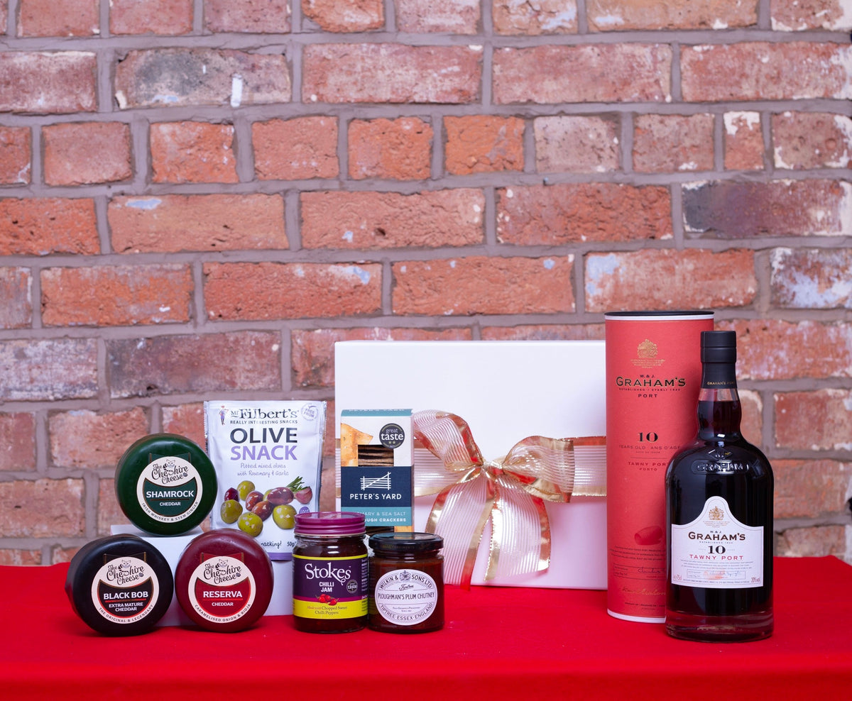 Christmas Port & Cheese Box