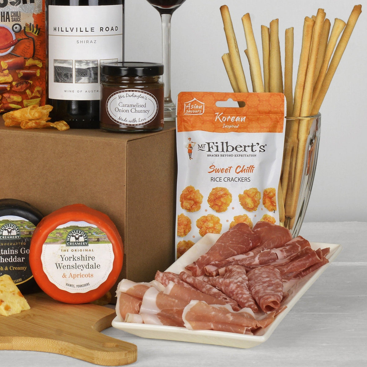 Luxury Red Wine & Cheese Hamper with Charity Donation