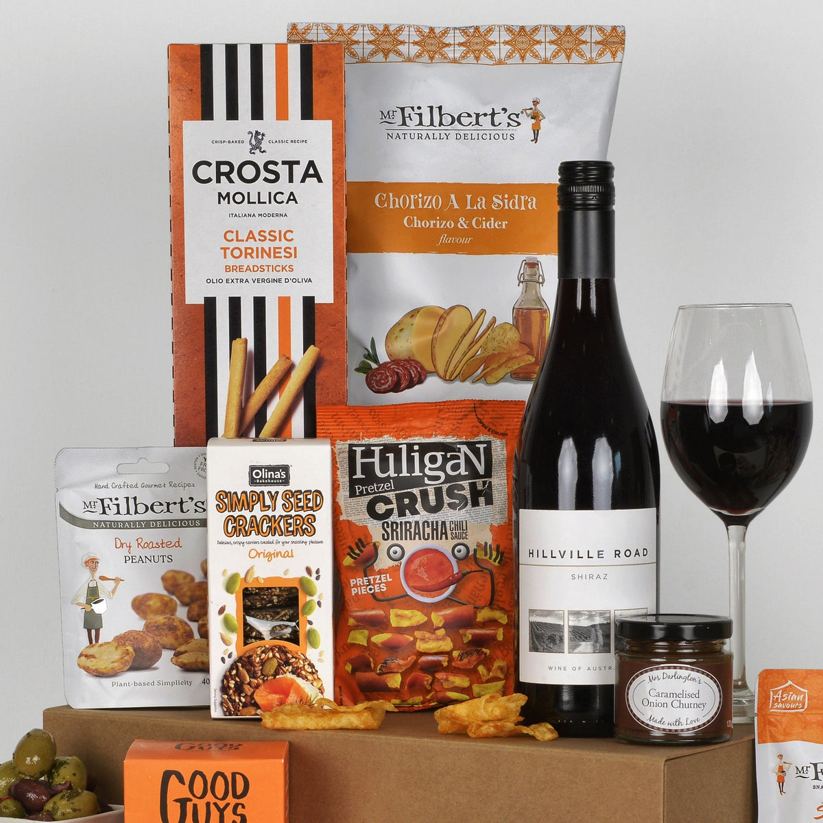 Luxury Red Wine & Cheese Hamper with Charity Donation